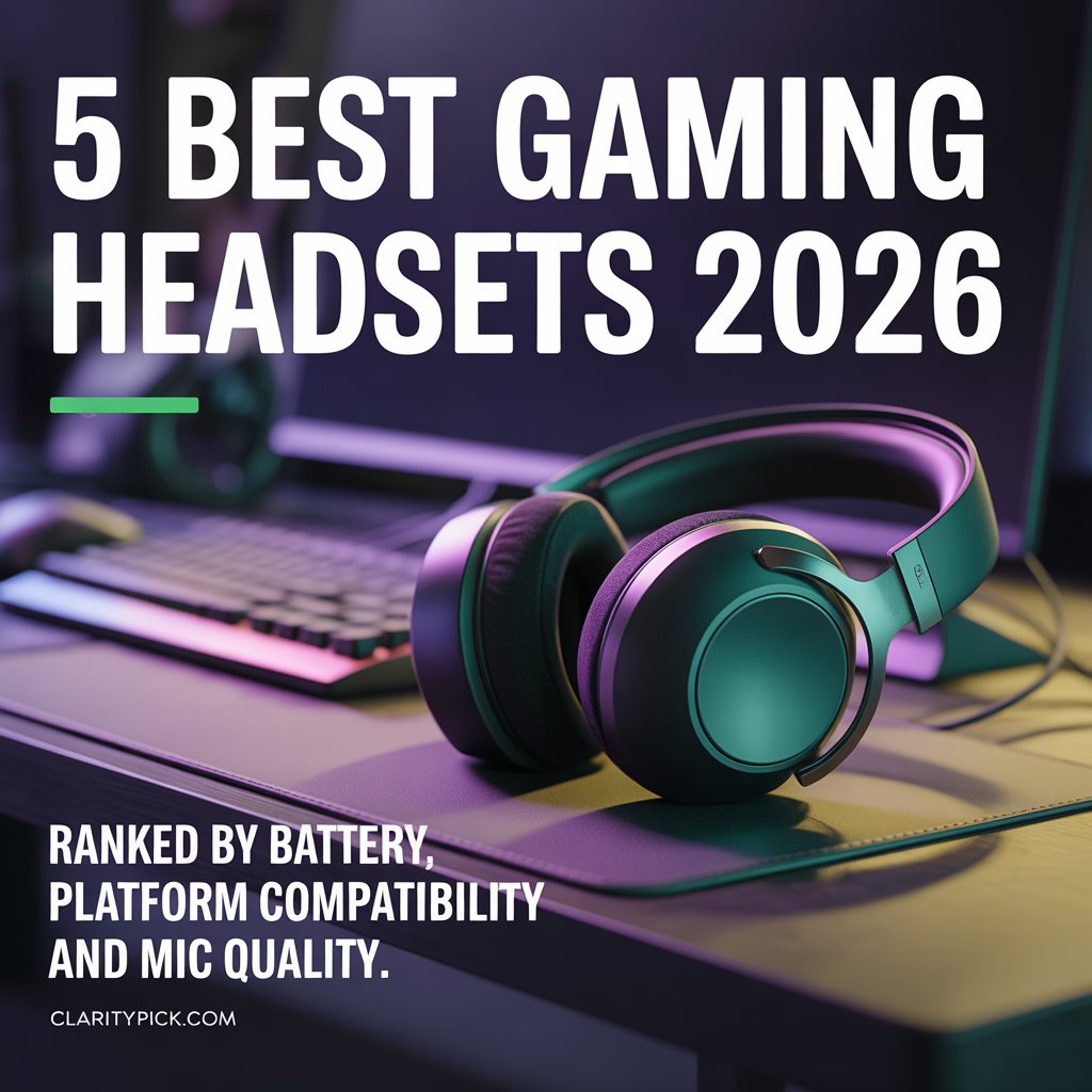 5 best gaming headsets 2026 tested and ranked for PC PlayStation and Xbox battery life mic quality wireless SteelSeries Astro HyperX ClarityPick