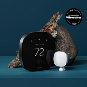 Ecobee SmartThermostat Premium best overall smart thermostat 2026 built-in Alexa air quality monitor SmartSensor included
