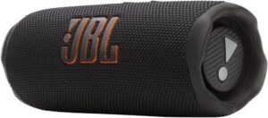 JBL Flip 7 best compact portable Bluetooth speaker 2026 IP68 drop-proof AI Sound Boost carabiner