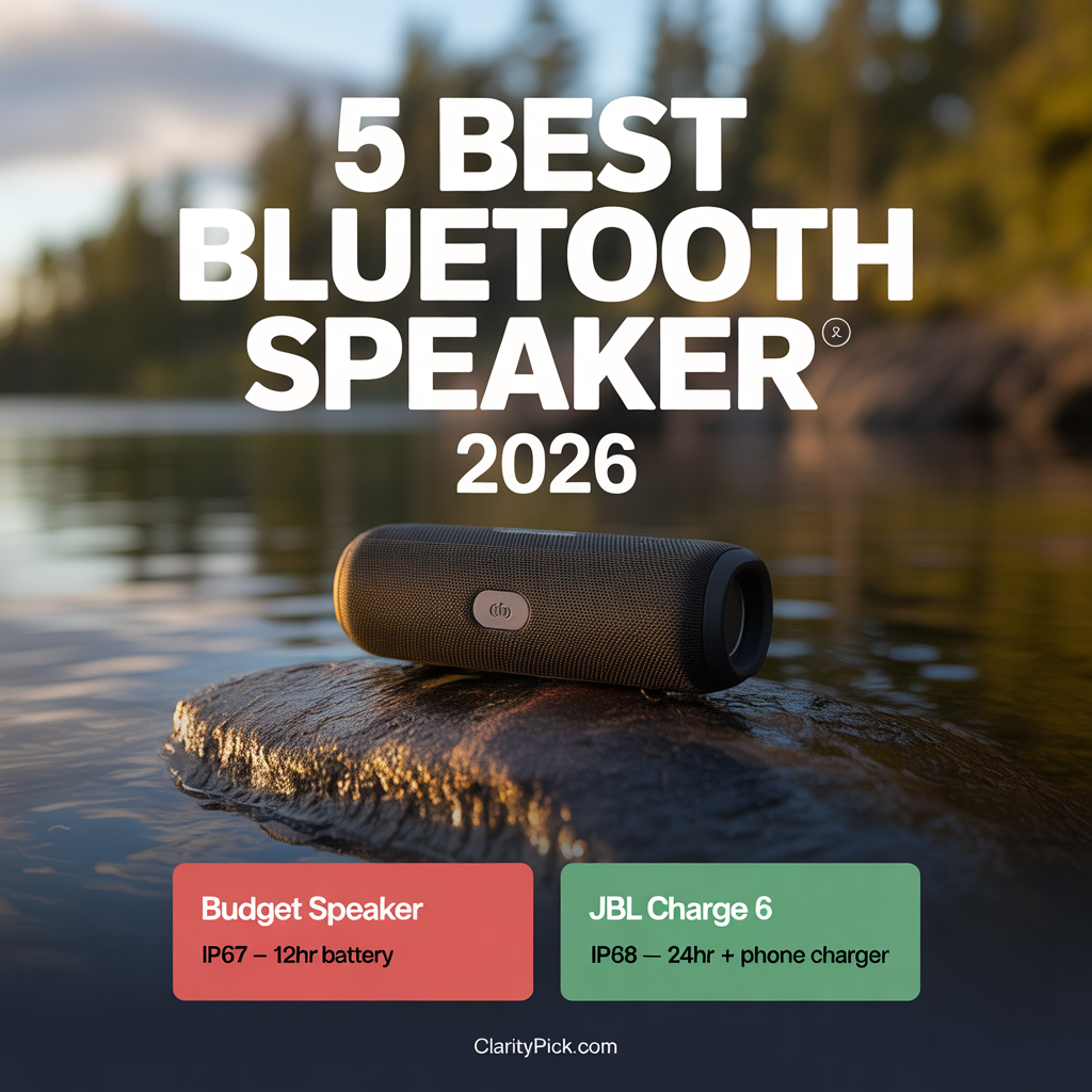 5 best portable Bluetooth speakers 2026 tested and ranked for sound battery and durability JBL Charge 6 Flip 7 Bose ClarityPick