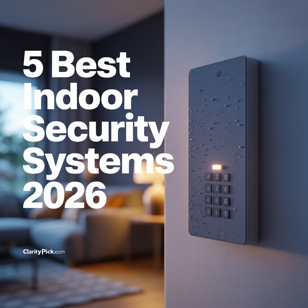 5 best indoor security systems 2026 tested and ranked for DIY setup and no monthly fees SimpliSafe Abode Ring Alarm Eufy Wyze ClarityPick