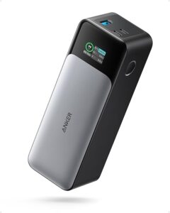 Anker 737 PowerCore 24K best overall laptop power bank 2026 140W PD 3.1 OLED display 24000mAh TSA compliant one hour recharge