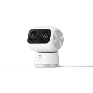 Eufy Security Indoor Cam S350 best no subscription indoor camera 2026 4K dual lens 360 pan tilt AI tracking local storage zero monthly fee