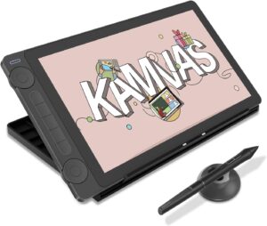 Huion Kamvas 13 Gen 3 best beginner pen display 2026 PenTech 4.0 16384 pressure Canvas Glass 2.0 99% sRGB factory calibration dual dials