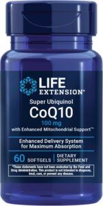 Life Extension Super Ubiquinol CoQ10 50mg best ubiquinol formula 2026 Kaneka shilajit mitochondrial support non-GMO