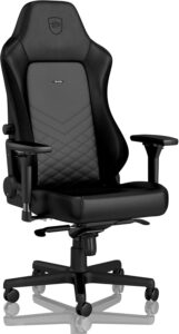 Noblechairs Hero TX best premium fabric gaming chair 2026 integrated knob lumbar anthracite breathable TX fabric cold-cure foam memory foam headrest aluminum base