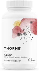 Thorne CoQ10 100mg best third-party certified CoQ10 supplement 2026 NSF clinician recommended gluten free