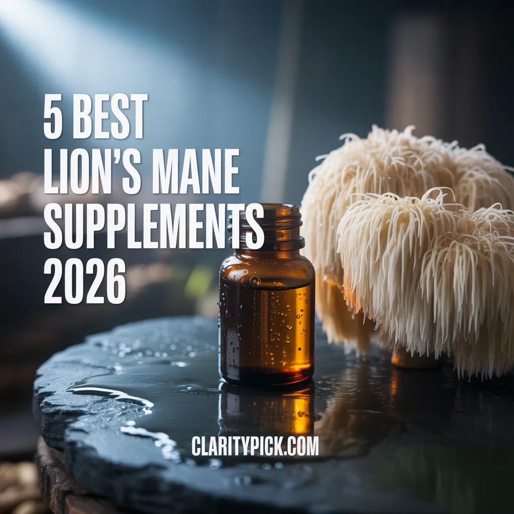 5 best lion's mane mushroom supplements 2026 tested and ranked for brain focus and nerve health Real Mushrooms FreshCap Host Defense ClarityPick