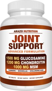 Arazo Nutrition Joint Support supplement bottle 2026