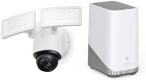Eufy Security Floodlight Cam E340 dual camera 360 pan tilt 2026
