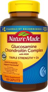 Nature Made Glucosamine Chondroitin MSM USP Verified supplement
