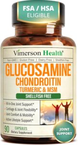Vimerson Glucosamine Chondroitin MSM Turmeric supplement bottle
