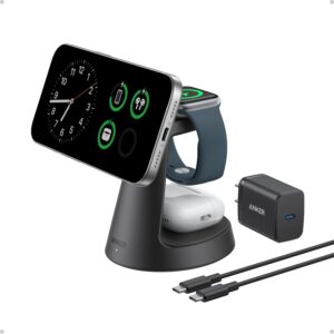 Anker MagGo 3-in-1 foldable wireless charging station — best multi-device value 2026