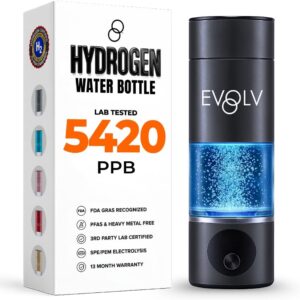 EVOLV H2Go hydrogen water bottle — most rigorously verified hydrogen water bottle 2026