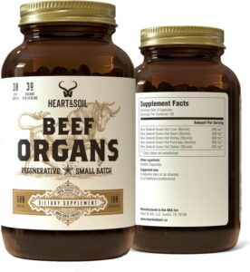 Heart and Soil Beef Organs supplement — most rigorously tested organ supplement 2026