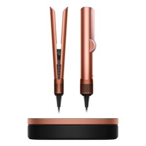 Dyson Airstrait hair straightener on white studio background