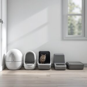 5 best automatic litter boxes 2026 compared — Litter-Robot 4, Neakasa M1 Plus, PETKIT PuraMax 2, CATLINK Open-X, PetSafe ScoopFree SmartSpin