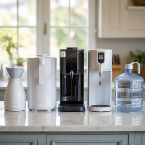5 best countertop water filters 2026 compared — AquaTru Carafe, AquaTru Classic, Waterdrop A1, Philips Water Dispenser, Culligan ZeroWater