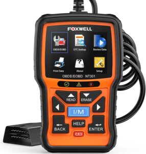 Foxwell NT301 OBD2 code reader with 2.8-inch color screen