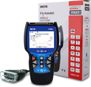 Innova 3160RS OBD2 scanner with ABS brake bleeder function